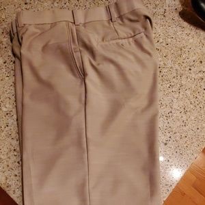 Tan Flat Front Dress Slacks